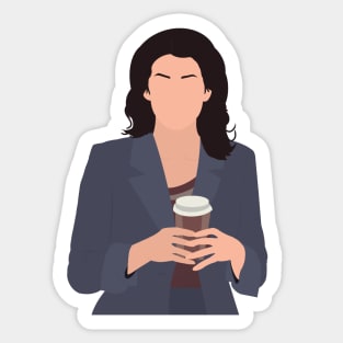 lorelai and her coffee Sticker